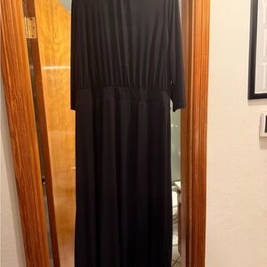 Lane Bryant Black Long Sleeve Dress
